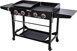 half griddle and half grill